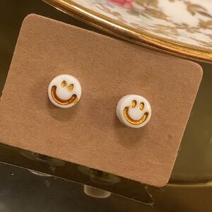 Smiley Face Stud Earrings